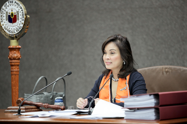 Senator Legarda as presiding officer