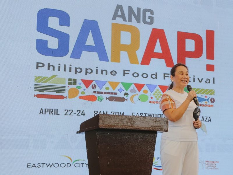 Deputy Speaker Loren Legarda at the ‘Ang Sarap!’ Philippine Food Festival held last April 21, 2022