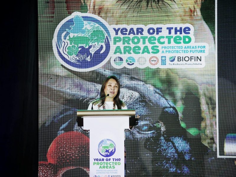 Senator-elect Loren Legarda at the launch of the Year of Protected Areas Campaign