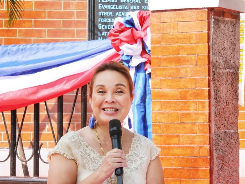Senator-elect Loren Legarda at the 124th Independence Day Celebration in Bacoor, Cavite